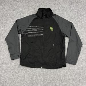 Baylor Bears Jacket Mens Medium Black NCAA Golf Full Zip Windbreaker BU PING